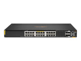HPE Aruba 6300M Switch 24 Port Smart Rate 1/2.5/5/10G Class 6 PoE and 2 Port 50G and 2 Port 25G, Layer 3, Stackable, 1U, One Touch