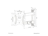 NEOMOUNTS WL40-550BL12 Support pour écran mural 32-55p - orientable - installation facile