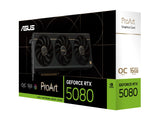 ASUS ProArt GeForce RTX 5080 16Go GDDR7 OC Edition Graphics card 3xHDMI 2.1 2xDisplayPort 2.1a