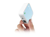 TP-LINK 300Mbps Wireless N Mini Pocket AP Router QCOM 2T2 2.4GHz 802.11n/g/b 1 Ethernet Port 1 Micro USB port Internal Antenna