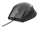 TNB ERGO Line Wired Ergonomic Mouse Black Optimized Design For Comfortable Use
