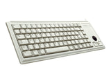 CHERRY Compact corded Trackball Keyboard PS/2 grey (DE)
