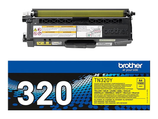 BROTHER TN-320 cartouche de toner jaune capacité standard 1.500 pages pack de 1