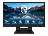 PHILIPS Moniteur Tactile 23.6pcs - 10 PTS - VGA - HDMI - DP HUB USB 3.1 x 2 - garantie 3 ans - Câbles fournis