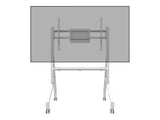 NEOMOUNTS FL50-525WH1 Support au sol mobile pour écran 55-86p - étagère multimédia incluse - installation rapide - TÜV