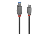LINDY 1m USB 3.2 Type C to B Cable Anthra Line