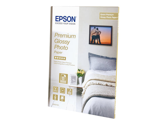 EPSON S042155 Premium brillant photo papier inkjet 255g/m2 A4 15 feuilles pack de 1