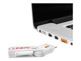 LINDY Clé USB et 4 bloqueurs de ports USB Orange