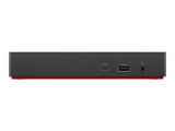 LENOVO ThinkPad Universal USB-C Dock - Station d accueil - USB-C - HDMI 2 x DP - GigE - 90 Watt - ThinkRed