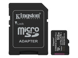 KINGSTON Canvas Select Plus Carte mémoire microSDXC 512Go Gen3 150MB/s A1 Adaptateur Inclus
