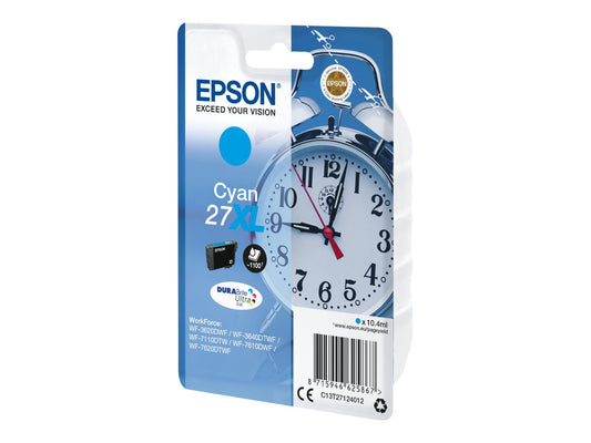 EPSON 1LB 27XL ink cartridge cyan high capacity 10.4ml 1.100 pages 1-pack RF-AM blister - DURABrite ultra ink w/s