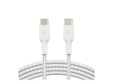 BELKIN BOOST CHARGE USB-C to USB-C Cable Braided 2m White