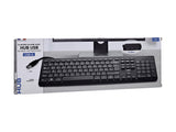 TNB HUB Wired Keyboard Built-In 3X Usb-A Hub Brushed Finish Fine Touches Automatic Connection No Installation Required