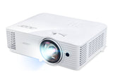 ACER S1386WH - WXGA 1280 x 800 - 3600 ANSI Lumens - 20000:1 - 0.52 87inch - 98cm - 16W Speaker x 1 - 3 ans RA