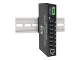 EATON TRIPPLITE 7-Port Industrial-Grade USB 2.0 Hub 15kV ESD Immunity Metal Housing Mountable