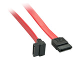 LINDY Int. SATA Cable with 90 Plug 2xSATA Male Plug. 0.7m