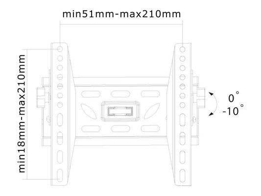 NEOMOUNTS LED-W220 Support pour écran mural 22-40p - inclinable