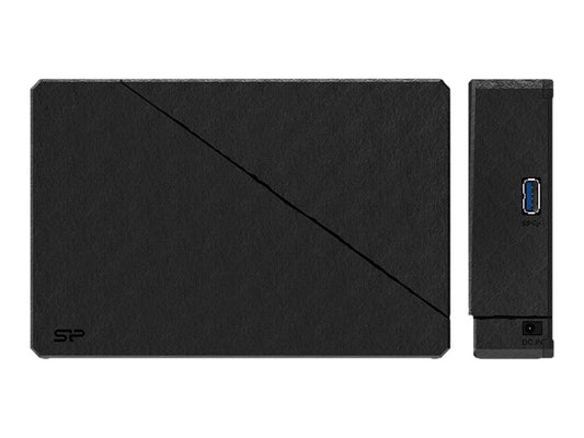 SILICON POWER External HDD Stream S07 8To 3.5p USB 3.2 adaptor EU Led light Black