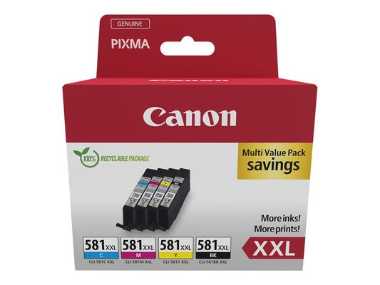 CANON CLI-581XXL Ink Cartridge C/M/Y/BK MULTI Sec