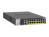 NETGEAR M4300 Managed Switch 16x10GBASE-T Copper Ports APS600W PSU for PoE Applications 500W PoE Budget All Ports PoE +