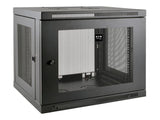 EATON TRIPPLITE SmartRack 9U Low-Profile Switch-Depth-Plus Wall-Mount Mini Rack Enclosure