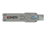 LINDY Clé pour bloqueur de port USB type A bleu
