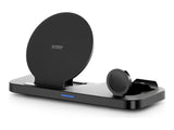 URBAN FACTORY Powee Charger Qi 3 In 1 With Function Stand 15W - Smaetphone / Smartwatch / Headphones