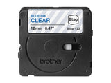 BROTHER 12MM Blue on Transparent BTAG133 Tape