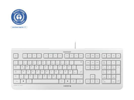 CHERRY Clavier KC 1000 USB blanc Layout Belge