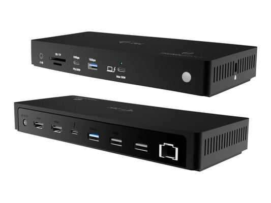 I-TEC Thunderbolt4 3xDisplay DS 2xHDMI 1xTB3 1x2.5GLAN 1xUSB-C Gen2 2xUSB-A Gen2 2xUSB-A Gen1 SD+TF Cardreader 1x Audio/Mic PD 96W