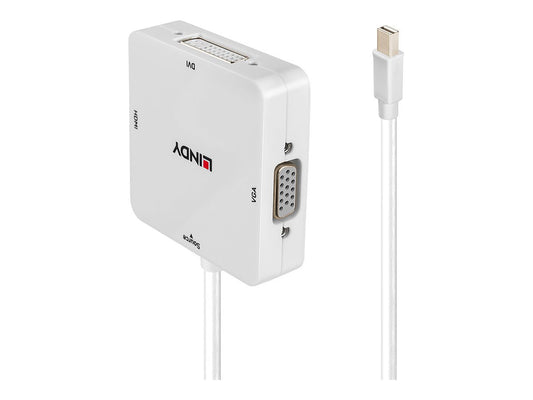 LINDY Mini-DP to HDMI DVI VGA Converter Supports HDMI 2.0 Ultra HD 4K and HDCP2.2 signals