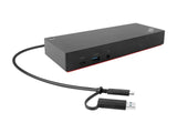 LENOVO ThinkPad Hybrid USB-C avec USB-A Dock - Station daccueil - USB-C - 2 x HDMI, 2 x DP - GigE - 135 Watt - ThinkRed