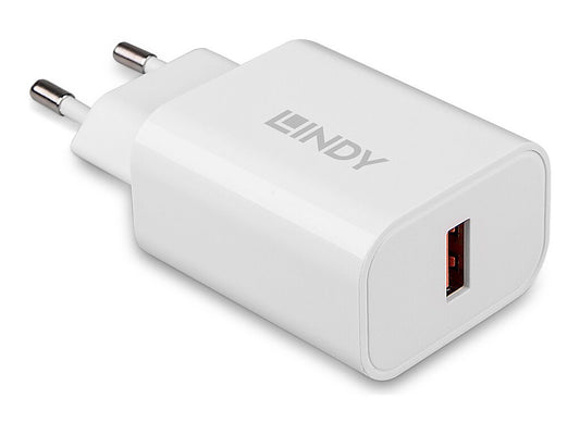 LINDY 18W Single Port USB Type A Charger