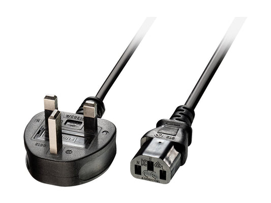 LINDY 2m IEC mains lead UK