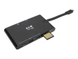 EATON TRIPPLITE USB-C Dock 4K HDMI VGA USB 3.2 Gen 1 USB-A/C Hub GbEemory Card 100W PD Charging