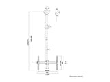 NEOMOUNTS CL35-440BL16L Support de plafond pour écran de 37-70p - h 106-156 cm