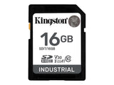 KINGSTON 16Go SDHC Industrial -40C to 85C C10 UHS-I U3 V30 A1 pSLC