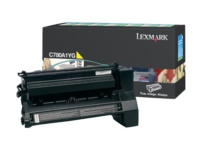 LEXMARK C782, X782e cartouche de toner jaune faible capacité 6.000 pages pack de 1 retour programme