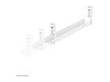 NEOMOUNTS Cable Management Tray max 5kg. clamp-on design universal white