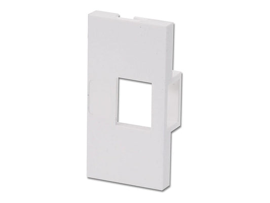 LINDY 4 Face Plate Module for 1 Keystone SnapIn Module for Wall Boxes