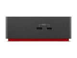 LENOVO ThinkPad Universal USB-C Dock - Station d accueil - USB-C - HDMI 2 x DP - GigE - 90 Watt - ThinkRed