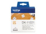 BROTHER Etiquettes papier carres 23x23mm