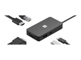 MICROSOFT Surface - USB-C Travel Hub - Station d'accueil - USB 3.2 - VGA - HDMI - Ethernet - GigE - 20cm - Noir