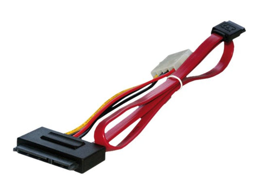 MCL Câble SATA interne avec alimentation molex mâle - 0.5m