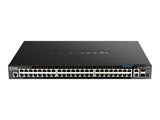 D-LINK DGS-1520-52MP/E 52-Port Smart Managed PoE+ Gigabit Stack Switch 4x 2.5 GE 4x 10G