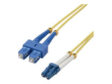 MCL SC/LC duplex singlemode 9/125 OS2 optical fiber - 1m