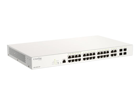 D-LINK Nuclias Switch 28xGE-ports PoE+ Smart Managed incl 4x1G Combo 193Ww/1Yr Lic