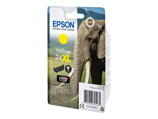 EPSON 3LB 24XL ink cartridge yellow high capacity 8.7ml 740 pages 1-pack RF-AM blister w/s