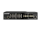 QNAP QSW-M3216R-8S8T Managed Switch 16 port of 10GbE port speed 8 port SFP+ 8 port 10gbE RJ45 half-rackmount design