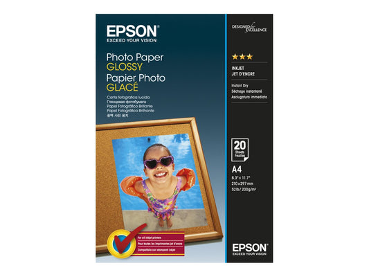 EPSON S042538 Photo papier brillant 200g/m2 A4 20 feuilles pack de 1